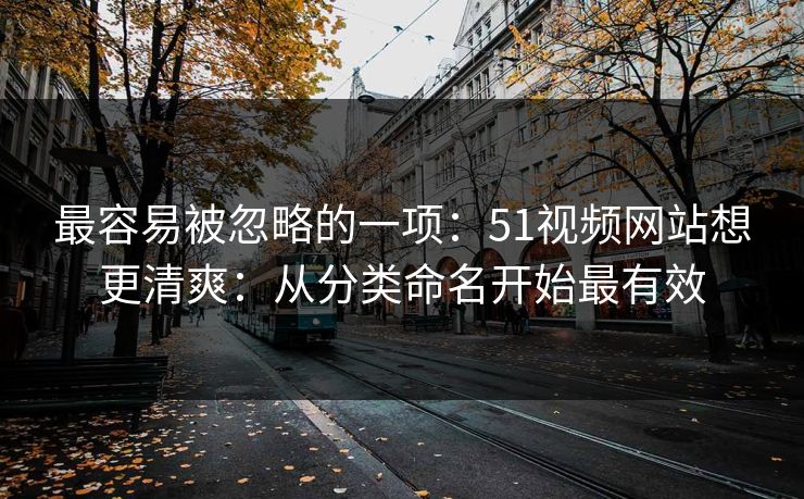 最容易被忽略的一项：51视频网站想更清爽：从分类命名开始最有效